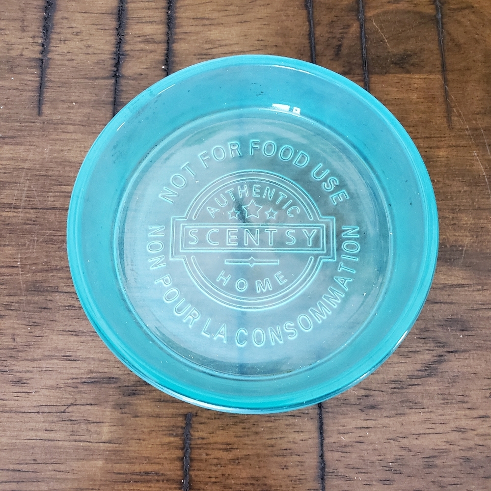 Scentsy Teal Glass 2 Piece Utensil Jewelry Vase Warmer NIB - Picture 4 of 10